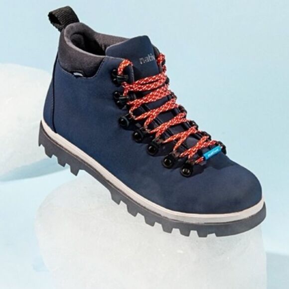 NATIVE Fitzsimmons Navy Blue Treklite Ripstop Hiking Boots-9 - Picture 1 of 10